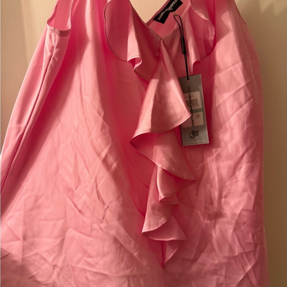 Karl Lagerfeld Vibrant Pink Blouse - Picture 2 of 6